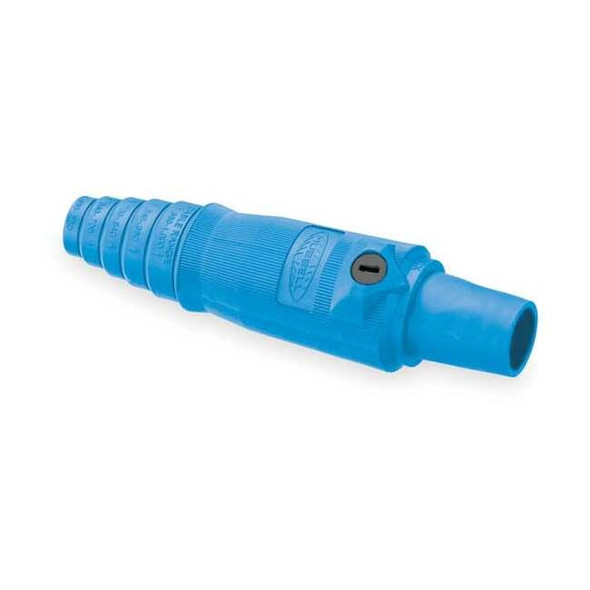 Hubbell Wiring Device-Kellems Single Pole Inline, 400 A, Female, Blue HBL400FBL