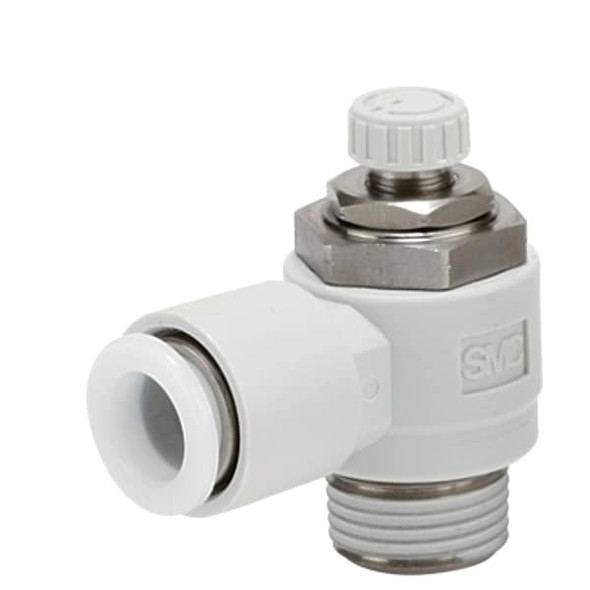 Smc Speed Control Valve, 1/8in NPT, Meter In AS2211FG-N01-07S
