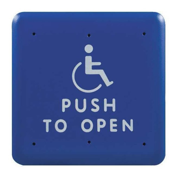 Bea Push to Exit Button,Square,4-1/2in. 10PBS451B