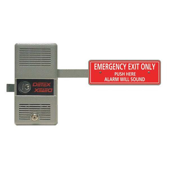 Detex Rim Exit Device with Alarm,ECL-230,9V ECL-230D W-CYL