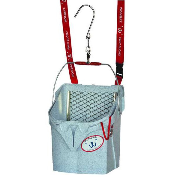 Wombat Portapaint Paint Bucket,1 gal,13",8 1/2" L,10" W 5009 Wombat Portapaint Paint Bucket,1 gal,13",8 1/2" L,10" W 5009