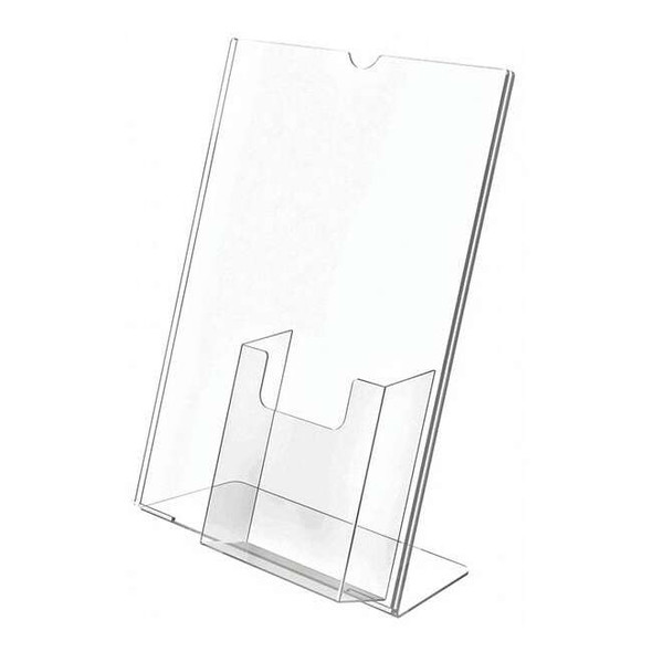 Deflecto Sign and Literature Holder,11" H,Clear 590501GR