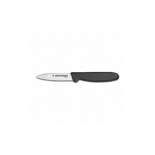 Dexter Russell Paring Knife,3 in Blade,Black Handle 31611B Dexter Russell Paring Knife,3 in Blade,Black Handle 31611B