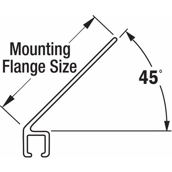 Tanis Strip Brush Holder,Overall Length 72 In AH401272CF