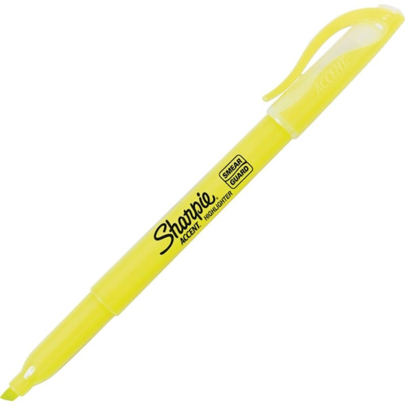 Sharpie Highlighter, Chisel Tip Fluorescent Yellow PK12 27025