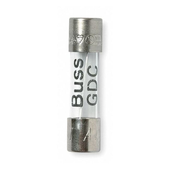 Eaton Bussmann Glass Fuse, 1.60A, 35A at 250V AC, 5 PK GDC-1.6A