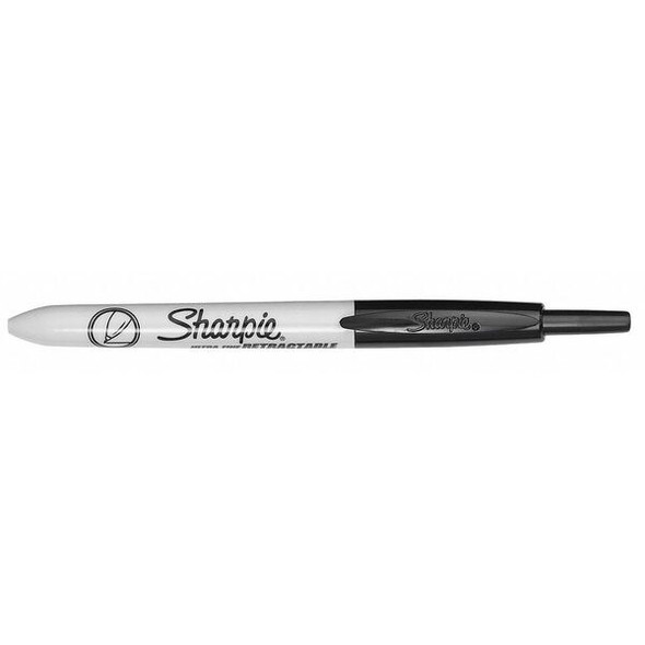 Sharpie Permanent Marker, Black, Ultra Fine Tip, Capped, 2 PK 1735801