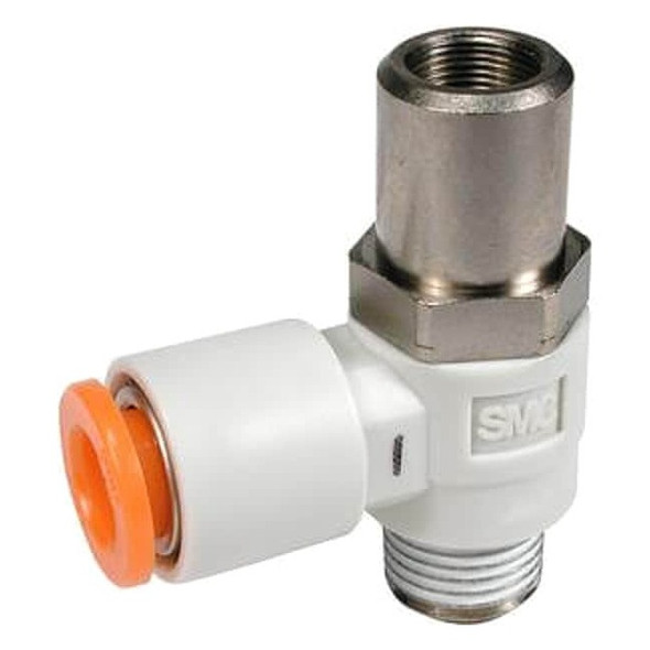 Smc Flow Control Valve,8mm Tube,1/4 In AS2201F-02-08SD