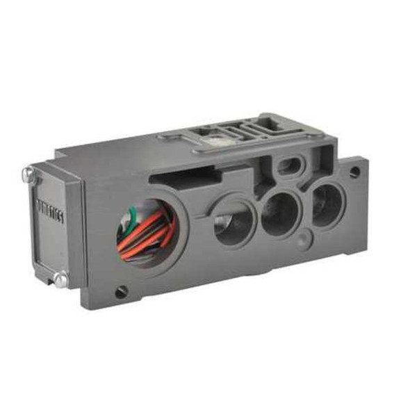 Numatics Manifold Block,1 Station,3/8 NPT 229-630