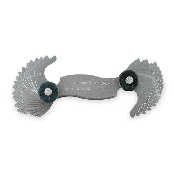 Mitutoyo Screw Pitch Gage,V,Unified,4 to 42 188-111