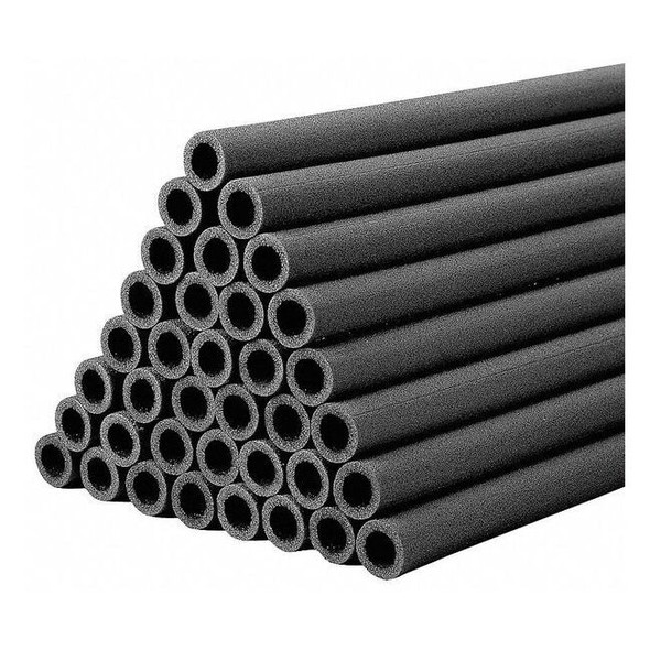 Tubolit Pipe Insulation, 6 ft. L, Polyethylene, 1/2 in Wall DGT11012SY