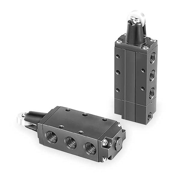 Parker Manual Air Control Valve,4-Way,1/4In NPT 520A11000