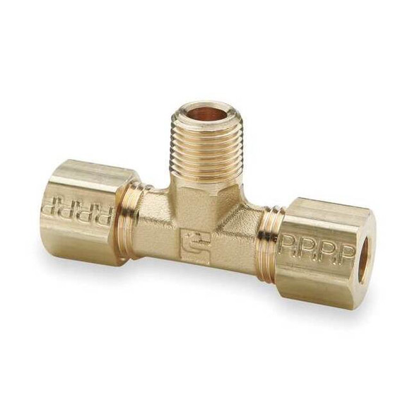 Parker 3/16" Compression x 1/8" MNPT Brass Branch Tee 10PK 172C-3-2