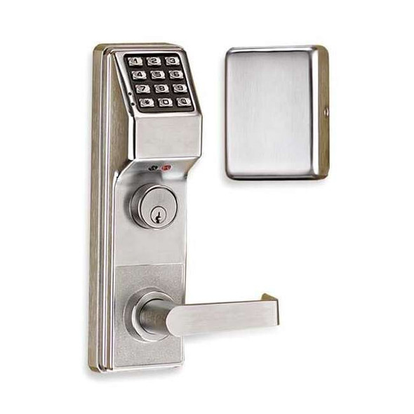 Trilogy Electronic Lock,Brushed Chrome,12 Button ETPDLS1G/26DV99