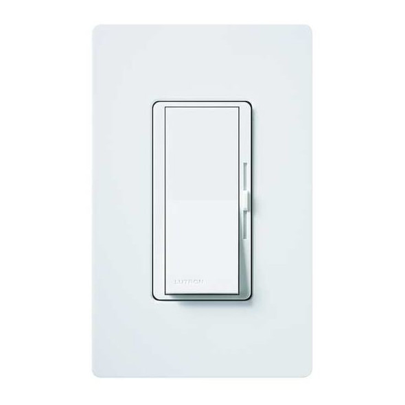 Lutron Lighting Dimmer,Slide,1-Pole/3-Way DVF-103P-277-WH