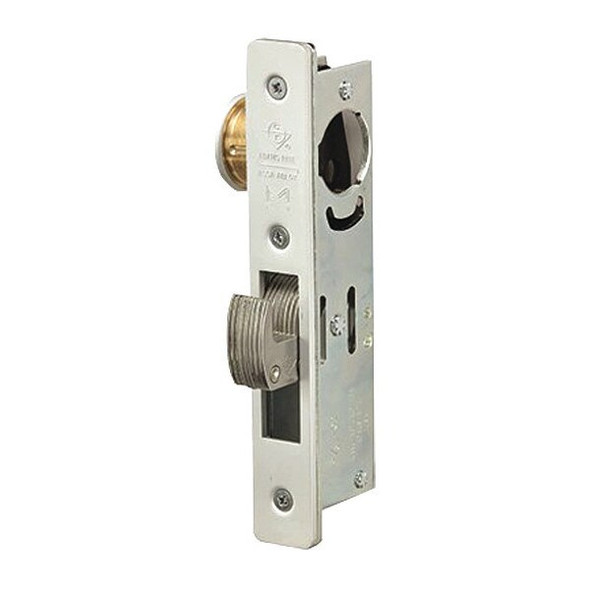 Adams Rite Deadbolt Less Cylinder,HD,Satin Chrome MS1850S-450-628