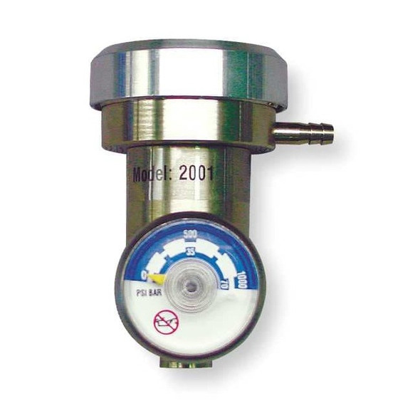 Industrial Scientific GasCylinderRegulator,Alum,CGAC10,3lpm 18102509