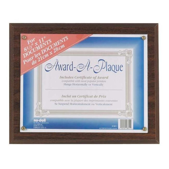 Nudell Award-A-Plaque Walnut 18811M