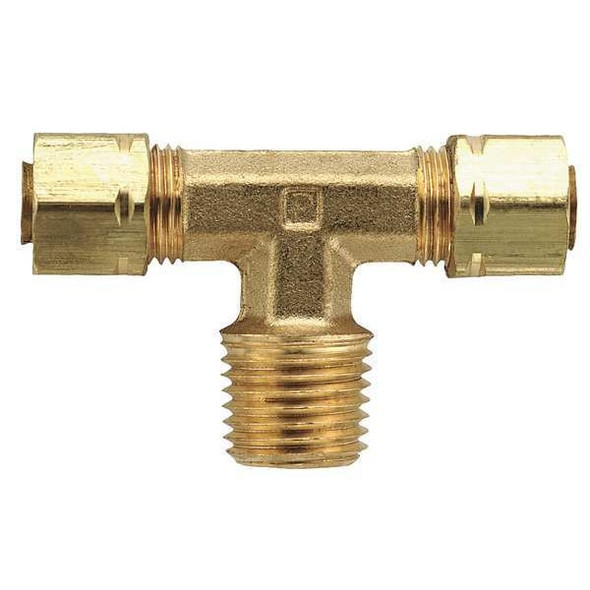Parker 1/4" Compression x 1/8" MNPT Brass Branch Tee 10PK 172CA-4-2