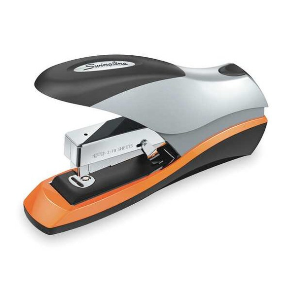 Swingline Flat Clinch Stapler,70 Sheet,Blk/Silver S7087875