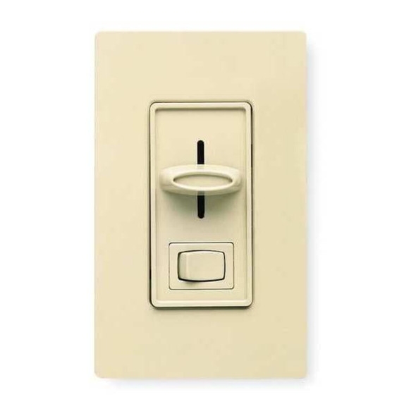 Lutron Lighting Dimmer, Slide, 1-Pole, 120V, White SLV-600P-WH