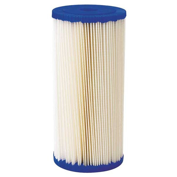 Pleated Filter Cartridge, 20 gpm, 20 Micron, 4-1/2" O.D., 9 3/4 in H