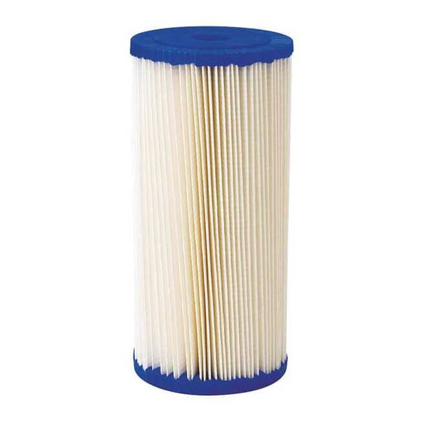 Pleated Filter Cartridge, 20 gpm, 20 Micron, 4-1/2" O.D., 9 3/4 in H
