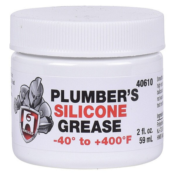 Hercules Plumber's Silicone Grease,Jar,2oz 40610 Hercules Plumber's Silicone Grease,Jar,2oz 40610