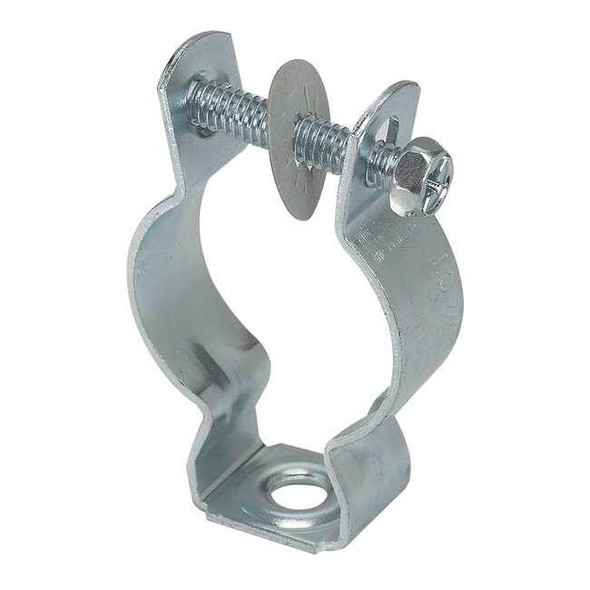 Clamp, Conduit; EMT; Pipe; Strut Use, 1 in, Steel, Zinc Plated
