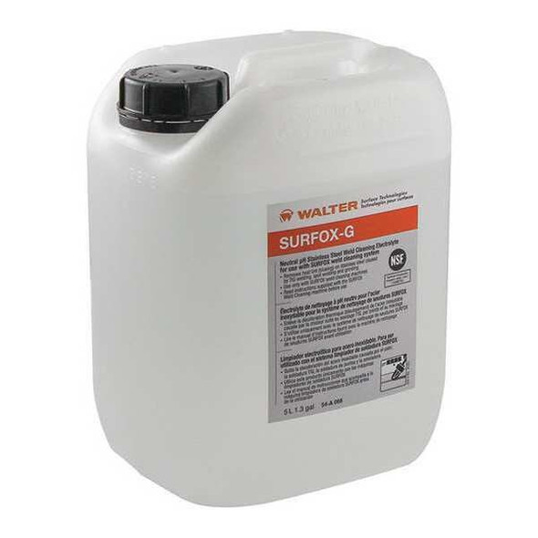 Walter Surface Technologies Weld Cleaning Solution,1.3 gal. 54A066