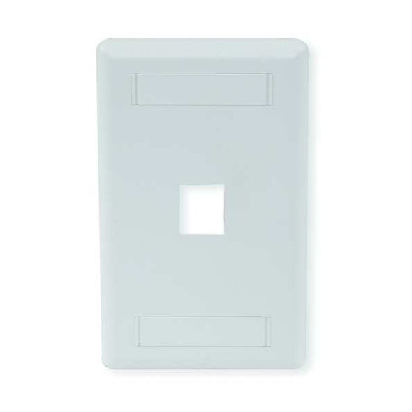 Hubbell IFP 1-Socket Faceplate - 1 x Socket(s) - 1-gang - White