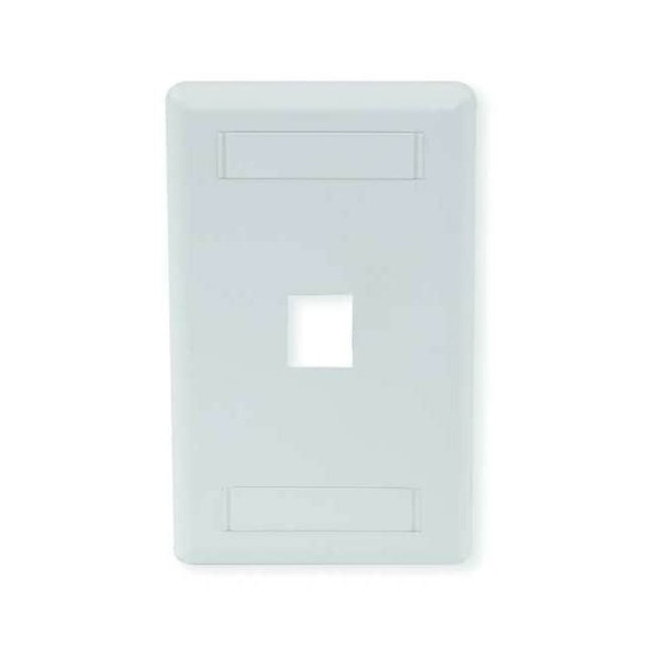 Hubbell IFP 1-Socket Faceplate - 1 x Socket(s) - 1-gang - White