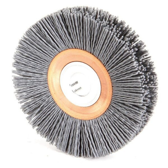 Weiler Wire Wheel Wire Brush, Arbor, 4", 5/8" W 97596