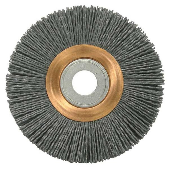 Weiler Wire Wheel Brush,Arbor,4 In.,5/8 In. W 97596