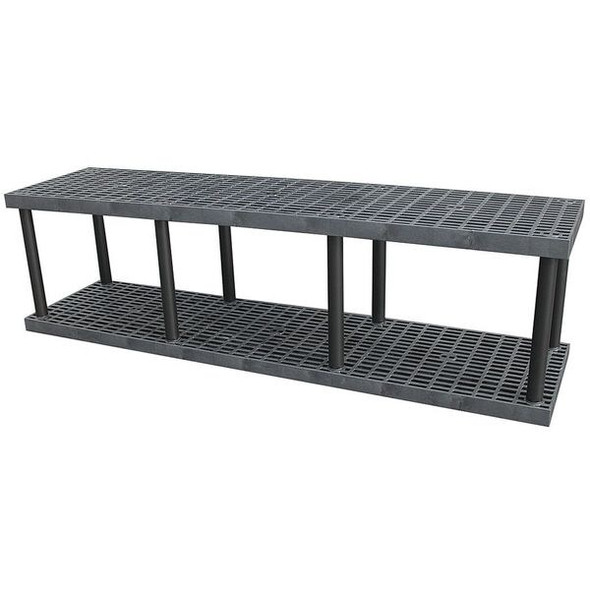 Structural Plastics Plstc Shelf,24inx27inx96inShlfLdCp:675lb S9624B Structural Plastics Plstc Shelf,24inx27inx96inShlfLdCp:675lb S9624B