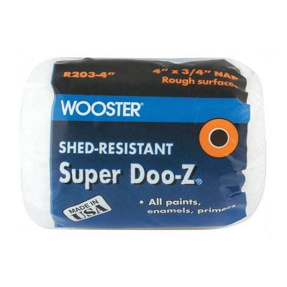 Wooster 4" Paint Roller Cover, 3/4" Nap, Woven Fabric R203-4