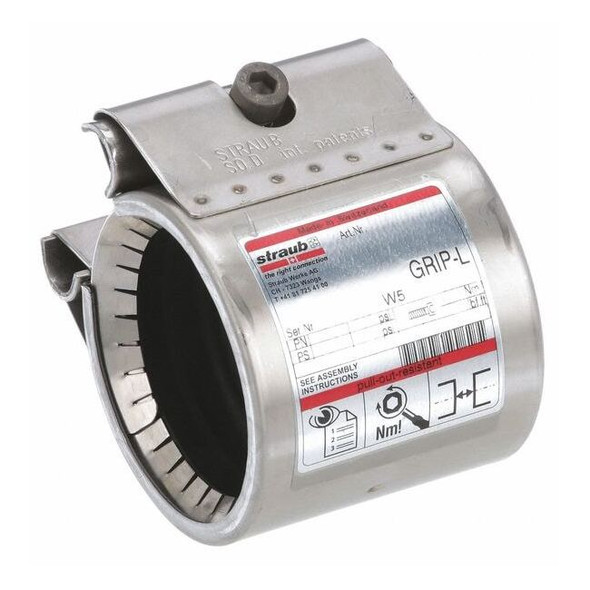 Straub 1-1/2" 316 SS Grip L Coupling G20300-SI