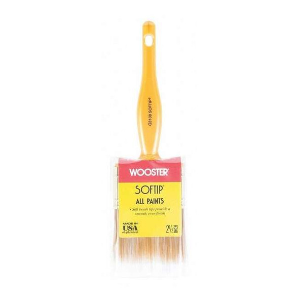 2-1/2" Trim/Wall Soft, Synthetic Bristle, Paint Brush, Plastic Handle