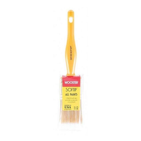 1-1/2" Trim/Wall Soft, Synthetic Bristle, Paint Brush, Plastic Handle