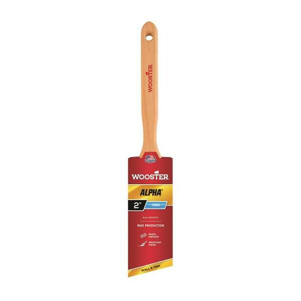 Wooster 2" Angle Sash Firm, Micro Tip Bristle, Paint Brush, Wood Handle 4231-2