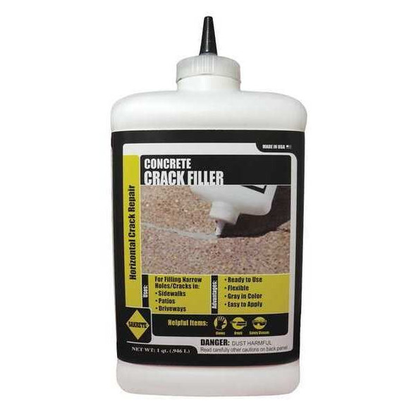 Sakrete Crack Filler, Bottle, Gray, Concrete Crack Filler 120026