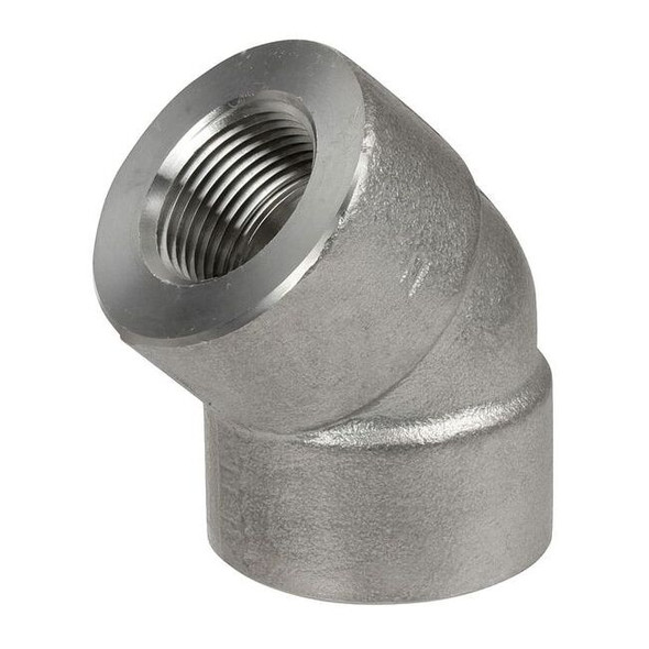 45Â° Elbow, 1/4 in FNPT, 316 Stainless Steel, Class 3000