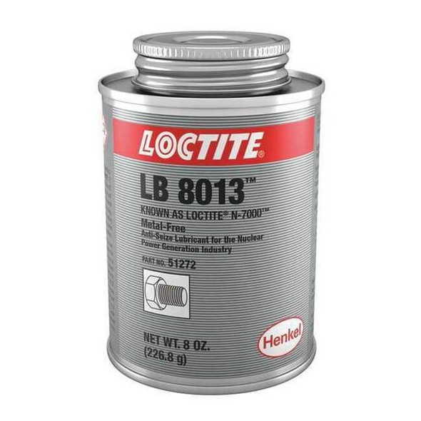 Loctite Anti Seize,8 oz. Brush Top Can,Paste LB 8013(TM) N-7000(TM) 234288