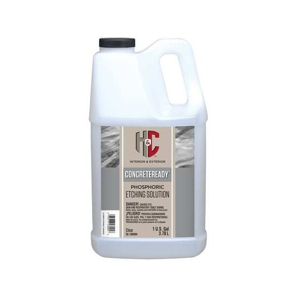 H&c 1 gal Etch Coating, Invisible Finish, Clear, Solvent Base 50.160004-16