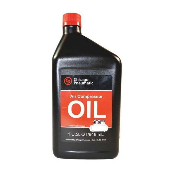 Chicago Pneumatic Compressor Oil,1 qt, Bottle,30 SAE Grade 1312101247
