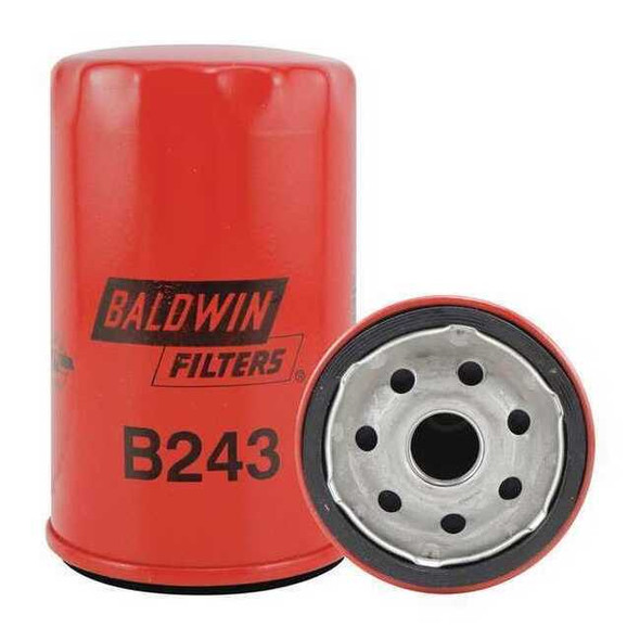 Baldwin Filters Spin-On,3/4" Thread ,4-27/32" L B243