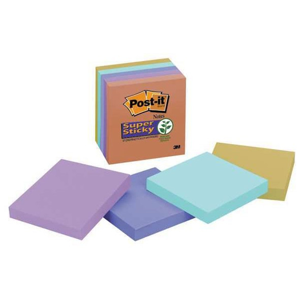 Post-It Sticky Notes,3" x 3",PK5 654-5SSAN