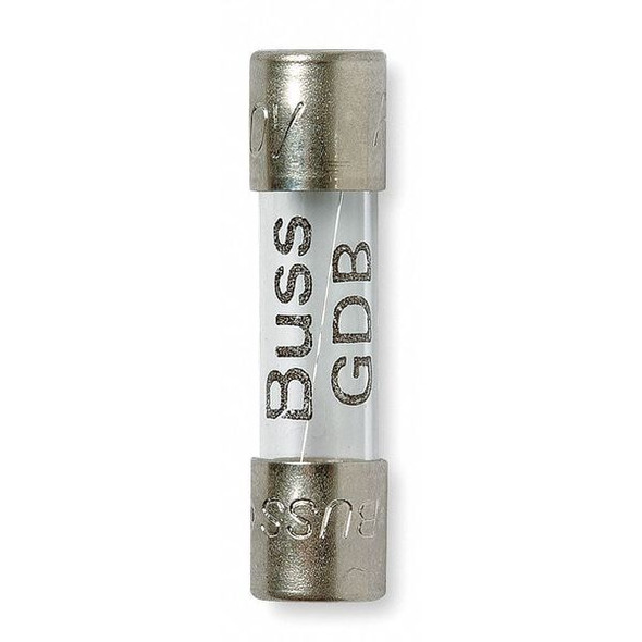 Eaton Bussmann Glass Fuse, 3.15A, 35A at 250V AC, 5 PK GDB-3.15A