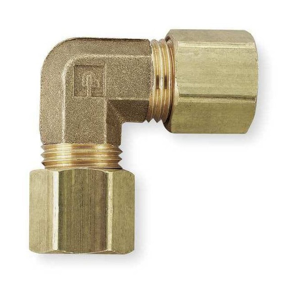 Parker Elbow,Brass,Comp.1/2in,FNPTF1/8in,PK10 165C-8