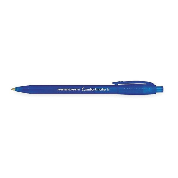 Paper Mate Retractable Ballpoint Pen, Medium 1.0 mm, Blue PK12 6310187